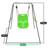 Dynamic Sports Baby panda Metal Swing Set LK27 - Colorland Toys